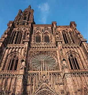 An intricately detailed large cathedral