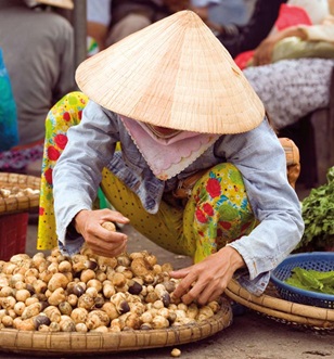 Street market in Ho Chi Minh City, Vietnam