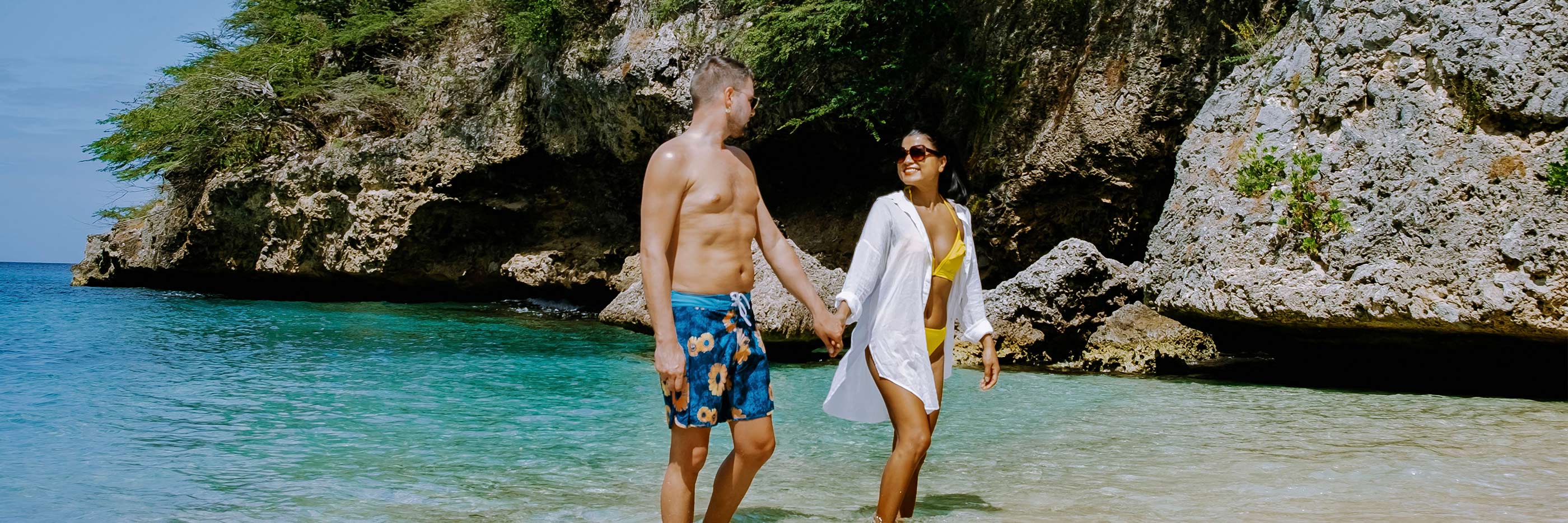Romance is in the air on Lagun Beach, Curaçao