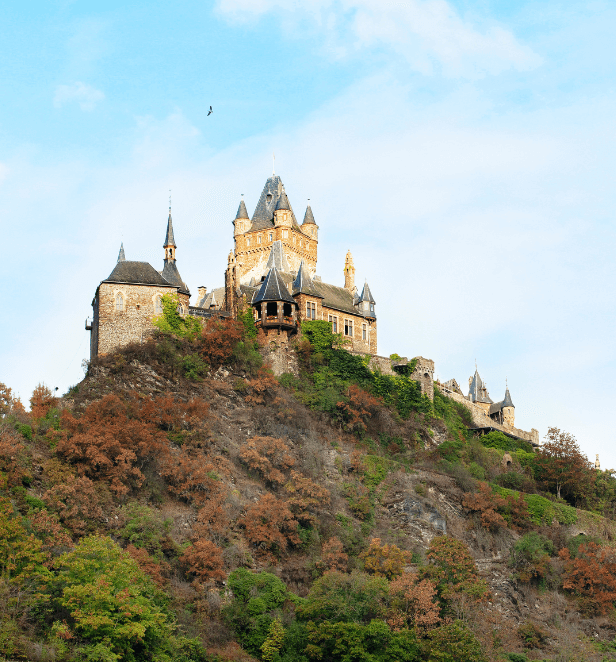A fairytale-like riverside castle, Cochem, Germany