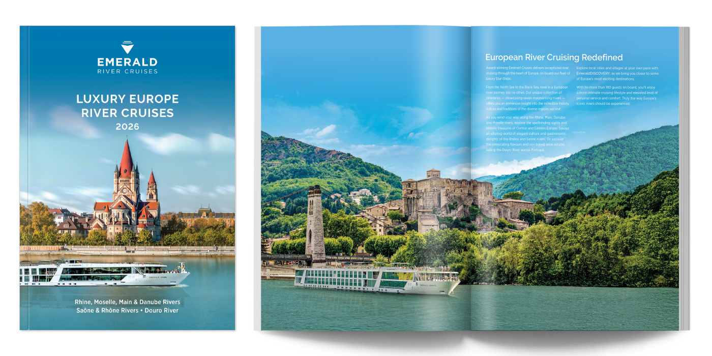 Brochure cover of the Emerald Cruises Europe River Cruises 2026