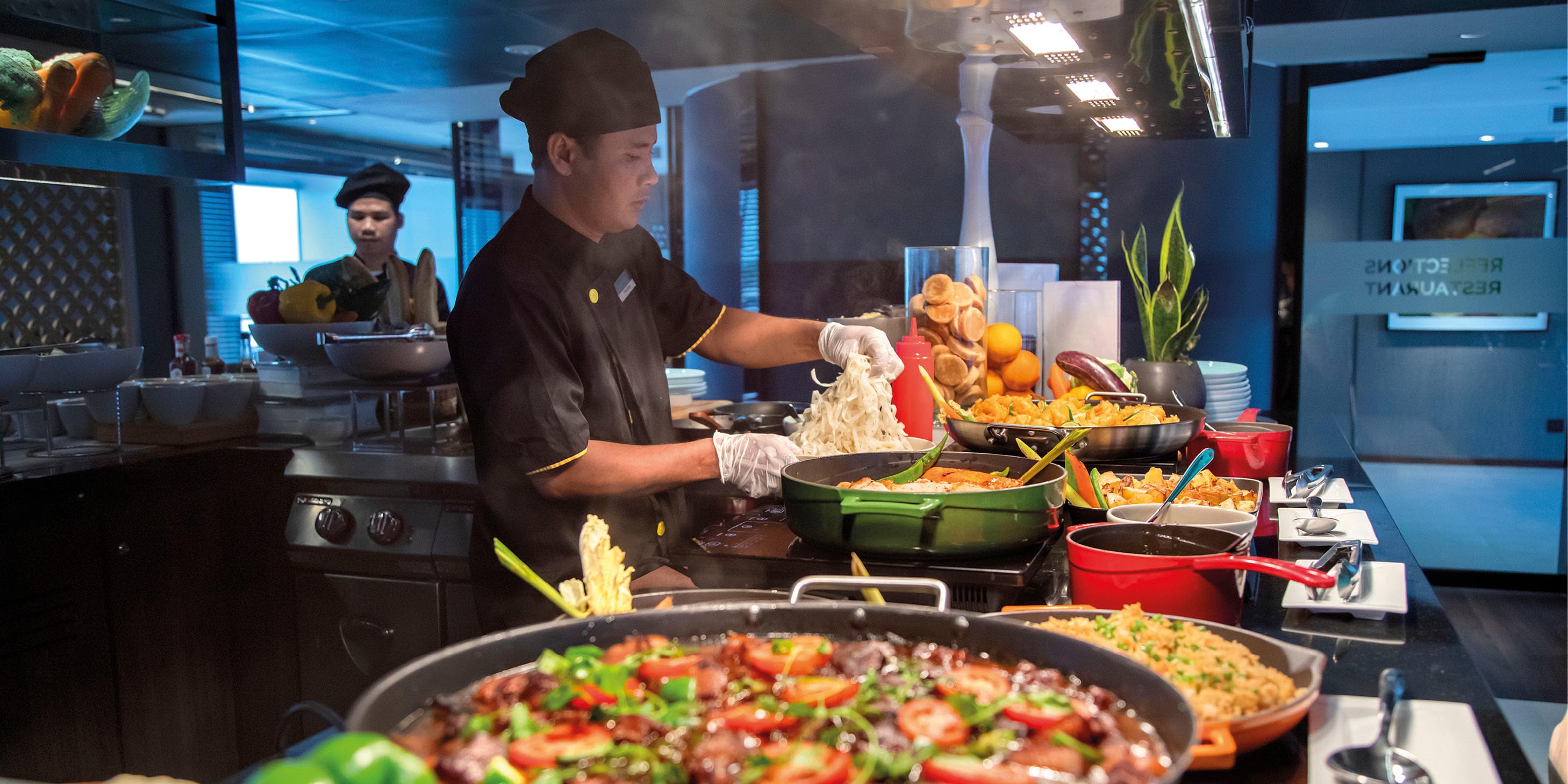 Authentic Southeast Asian dishes prepared by a trained local chef 